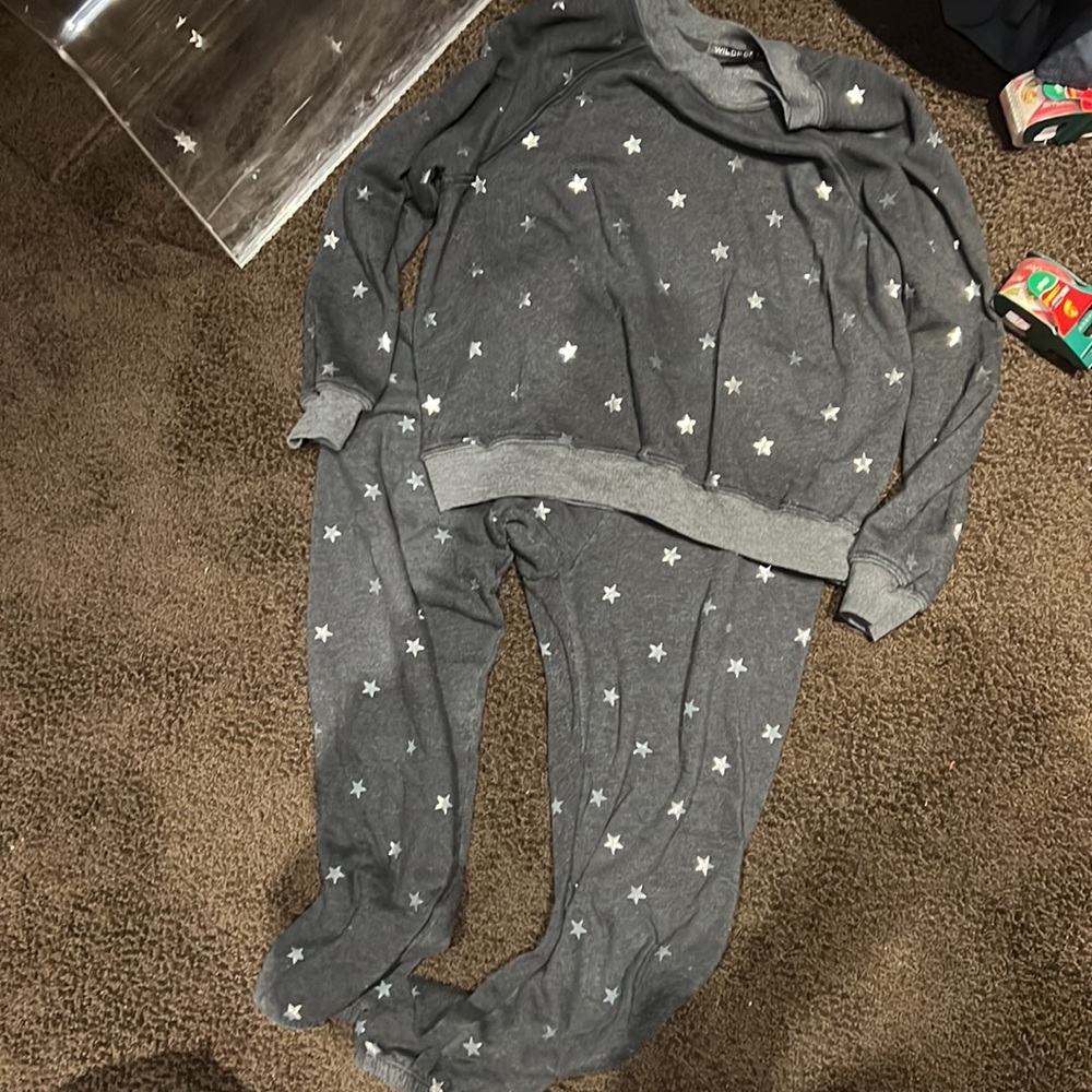 Wild fox sweatshirt and sweats set. Top- M and bottom- L. SO COMFORTABLE!